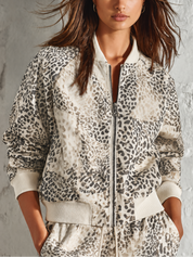 Urban Wild Leopard Bomber Jacket