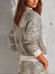 Urban Wild Leopard Bomber Jacket