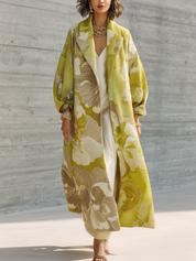 Fruit Green Romantic Floral Coat