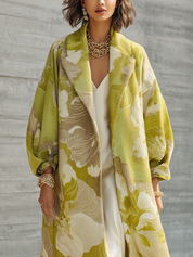 Fruit Green Romantic Floral Coat